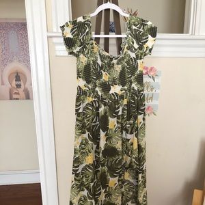 Maxi tropical pant with pants inside